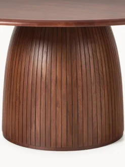 Mesa de comedor redonda con estructura estriada Nelly, tamaños diferentes
