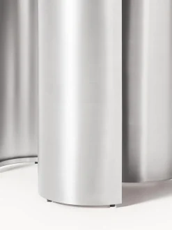 Mesa de comedor redonda con tablero de mármol Noam