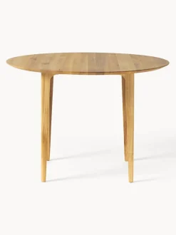 Mesa de comedor redonda de madera de roble maciza Archie, Ø 110 cm