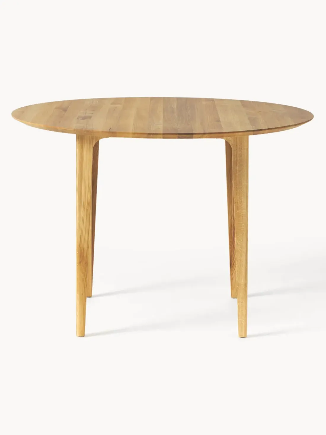 Mesa de comedor redonda de madera de roble maciza Archie, Ø 110 cm