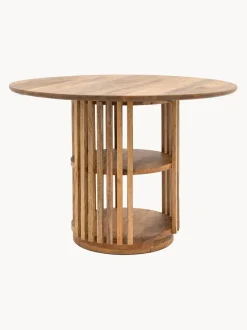 Mesa de comedor redonda de madera de mango Voss, Ø 110 cm