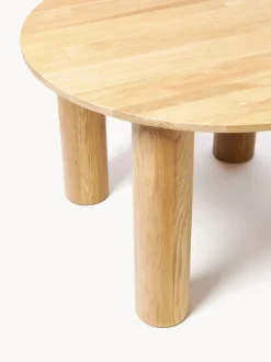Mesa de comedor redonda de madera de roble Ohana, tamaños diferentes