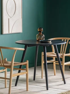 Mesa de comedor redonda de madera Maddox, Ø 90 cm