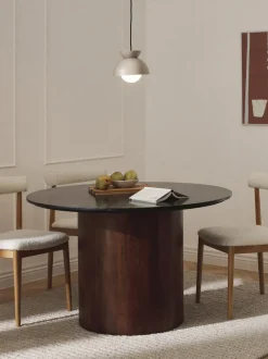 Mesa de comedor redonda de mármol, Abby, tamaños diferentes