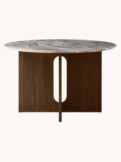 Mesa de comedor redonda de mármol Androgyne, Ø 120 cm