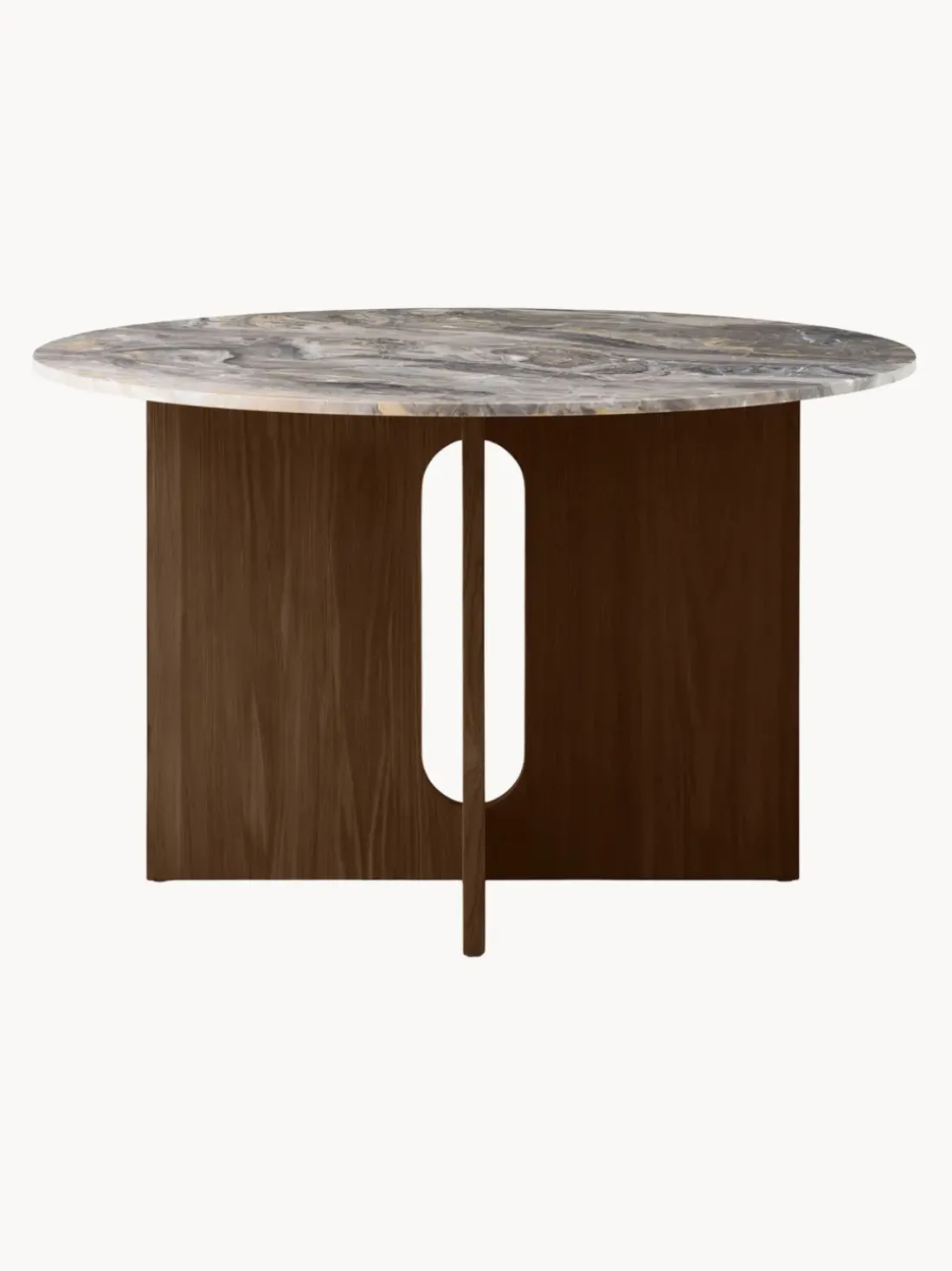 Mesa de comedor redonda de mármol Androgyne, Ø 120 cm