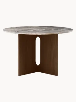 Mesa de comedor redonda de mármol Androgyne, Ø 120 cm