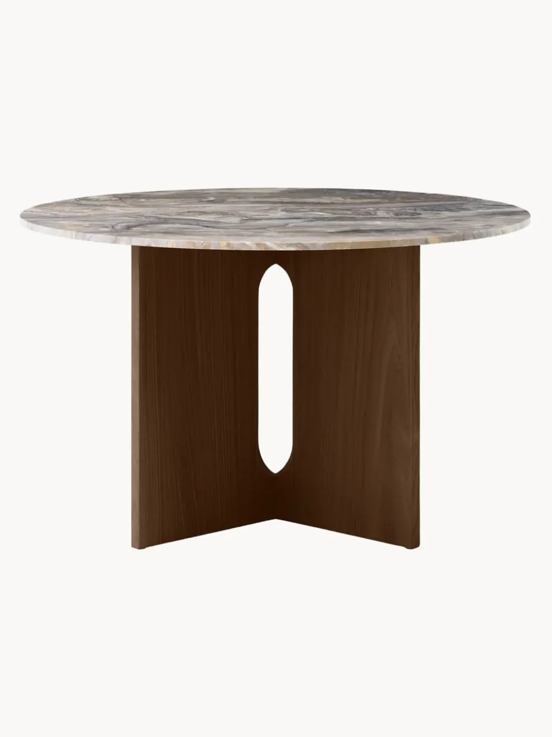 Mesa de comedor redonda de mármol Androgyne, Ø 120 cm