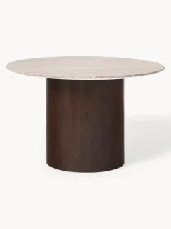 Mesa de comedor redonda de mármol, Abby, tamaños diferentes