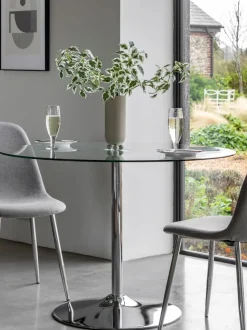 Mesa de comedor redonda Fielding, Ø 110 cm