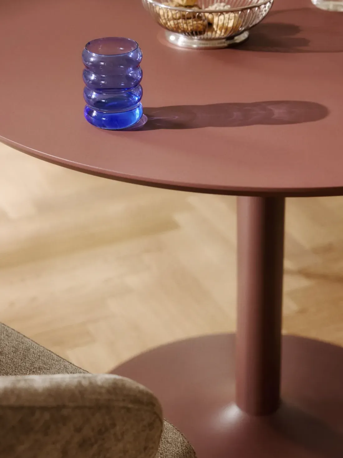 Mesa de comedor redonda Menorca, tamaños diferentes