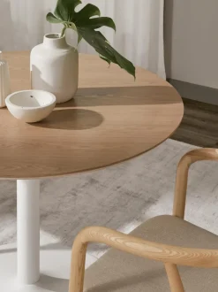 Mesa de comedor redonda Menorca, tamaños diferentes