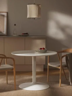 Mesa de comedor redonda Menorca, tamaños diferentes
