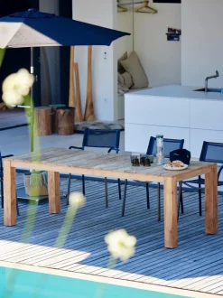 Mesa de jardín de madera de teca Stage, tamaños diferentes