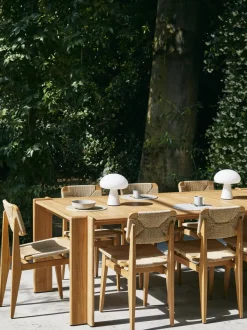 Mesa de jardín de madera de teca Atmosfera, tamaños diferentes