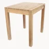 Mesa de jardín de madera de teca Samoa, 75 x 60 cm