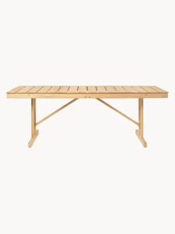 Mesa de jardín plegable de madera de teca BM1771, 195 x78 cm