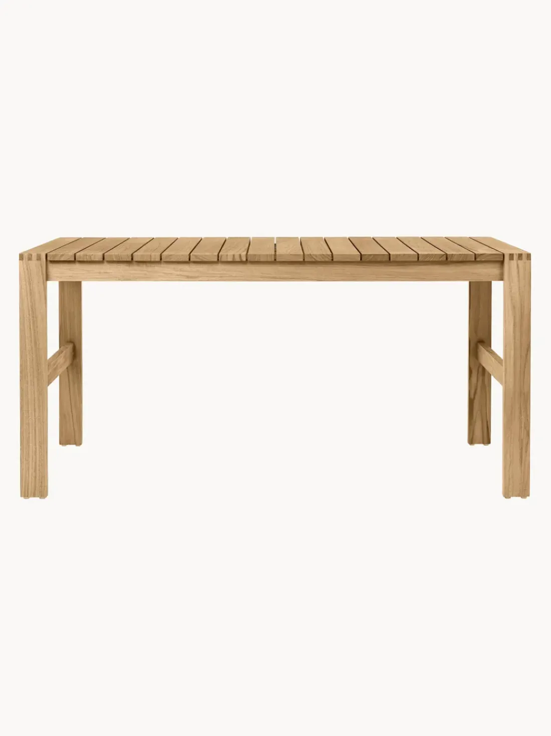 Mesa de jardín plegable de madera de teca BK15, 153 x 76 cm