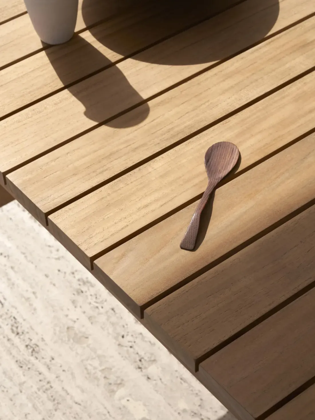 Mesa de jardín plegable de madera de teca BK15, 153 x 76 cm