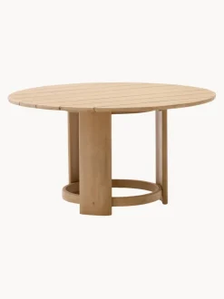 Mesa de jardín redonda de madera de eucalipto Xoriguer, Ø 140 cm