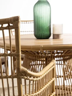 Mesa de jardín redonda de madera de teca Tavolo, Ø 110 cm