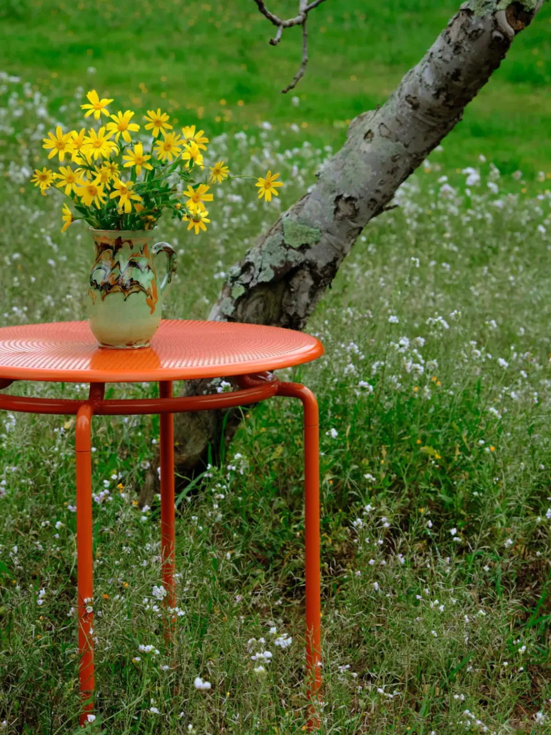 Mesa de jardín redonda Kumi, tamaños diferentes