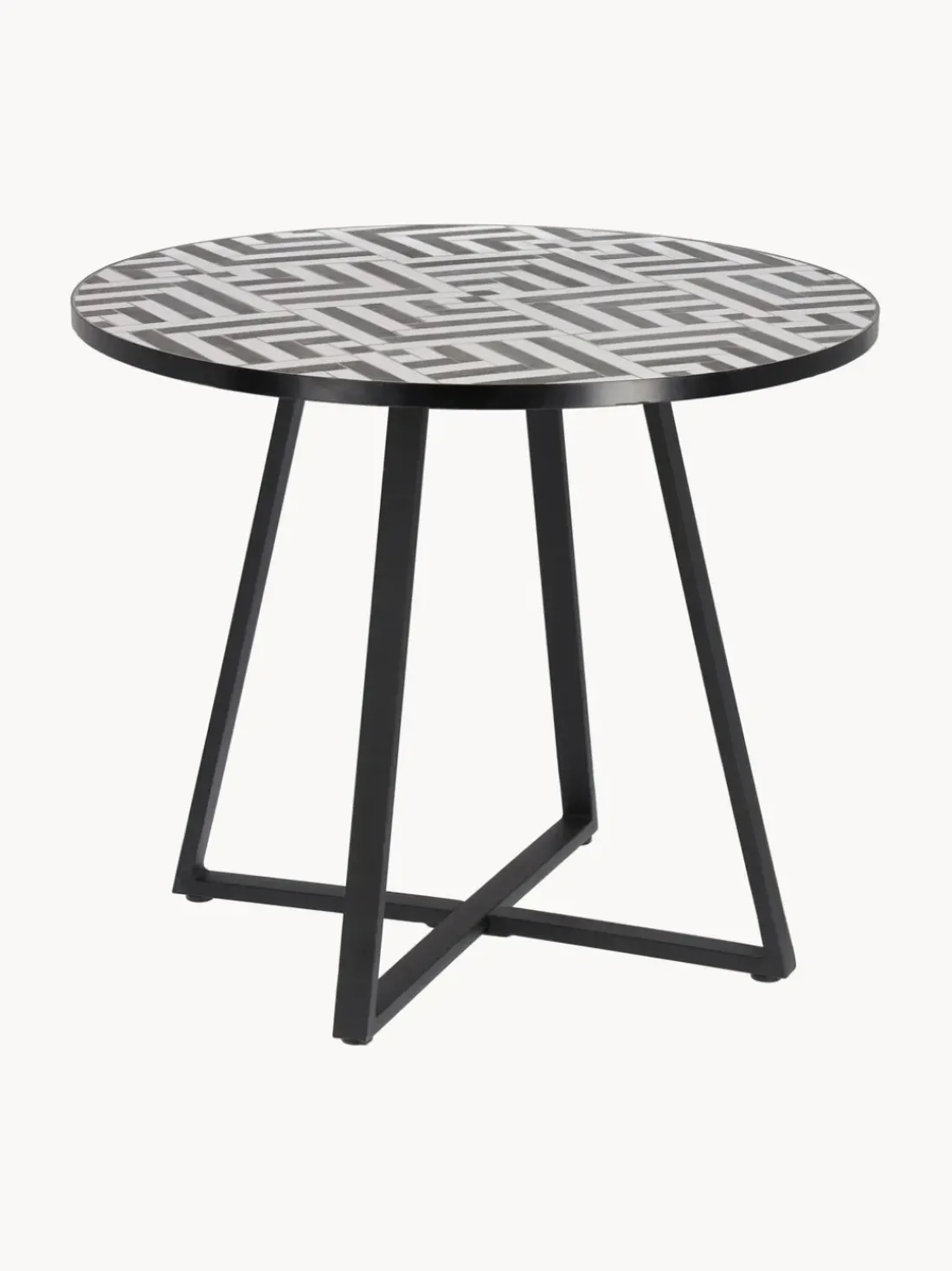Mesa de jardín redonda Tella, Ø 90 cm