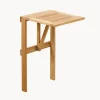 Mesa para exterior de madera de techa Balcony, plegable