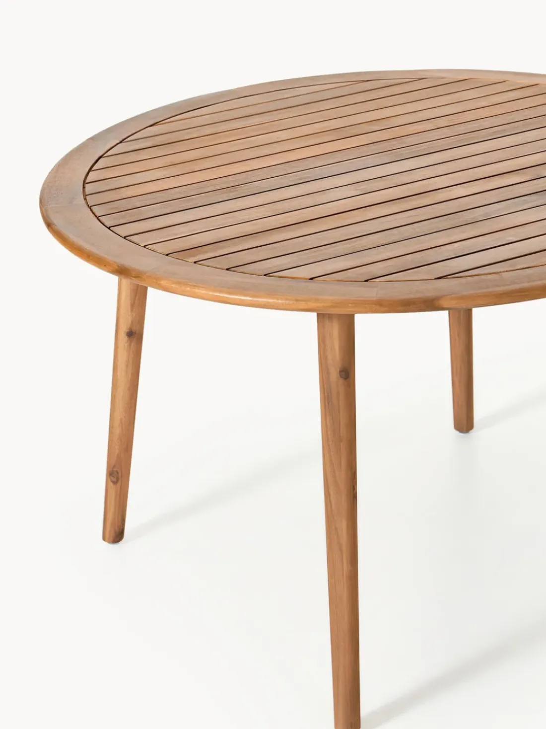 Mesa para exterior redonda de madera de acacia Marc, tamaños diferentes