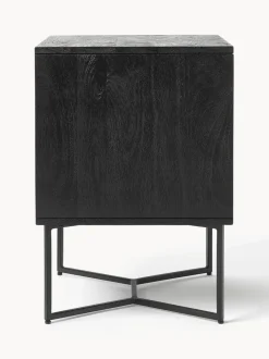 Mesita de noche de madera de mango con cajón Luca