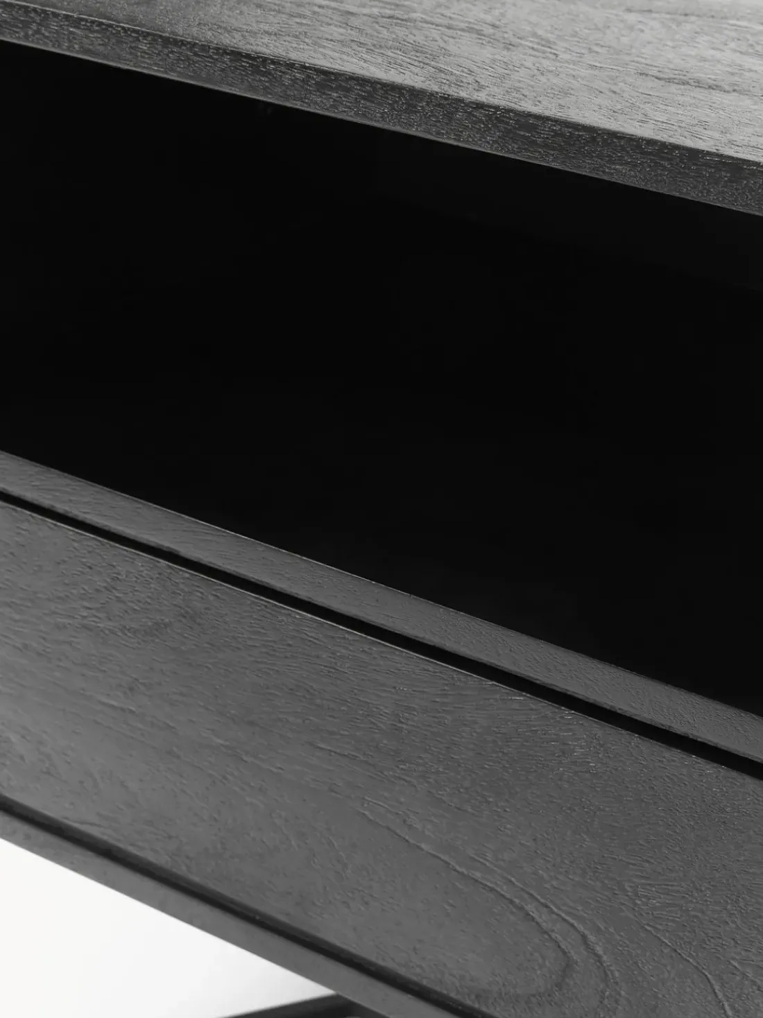 Mesita de noche de madera de mango con cajón Luca