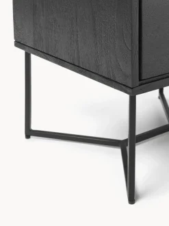 Mesita de noche de madera de mango con cajón Luca