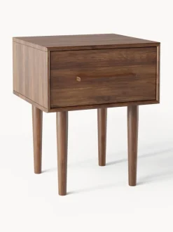 Mesita de noche de madera de mango Paul