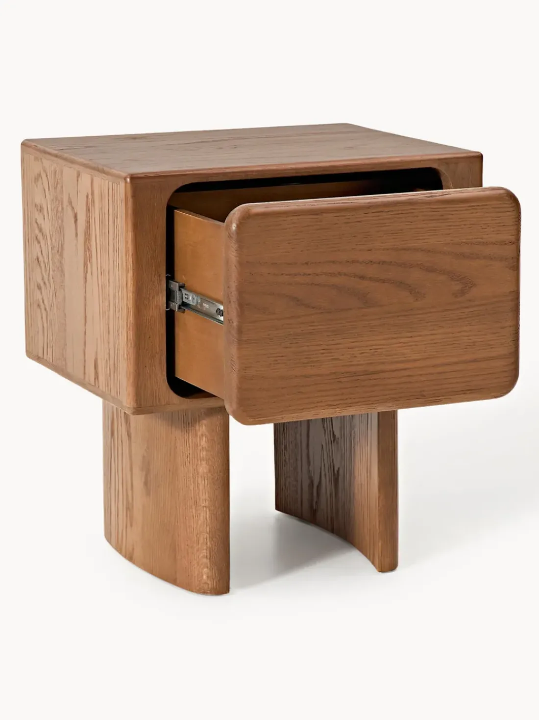 Mesita de noche de madera de roble Chandler