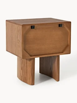 Mesita de noche de madera de roble Chandler