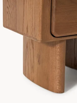 Mesita de noche de madera de roble Chandler
