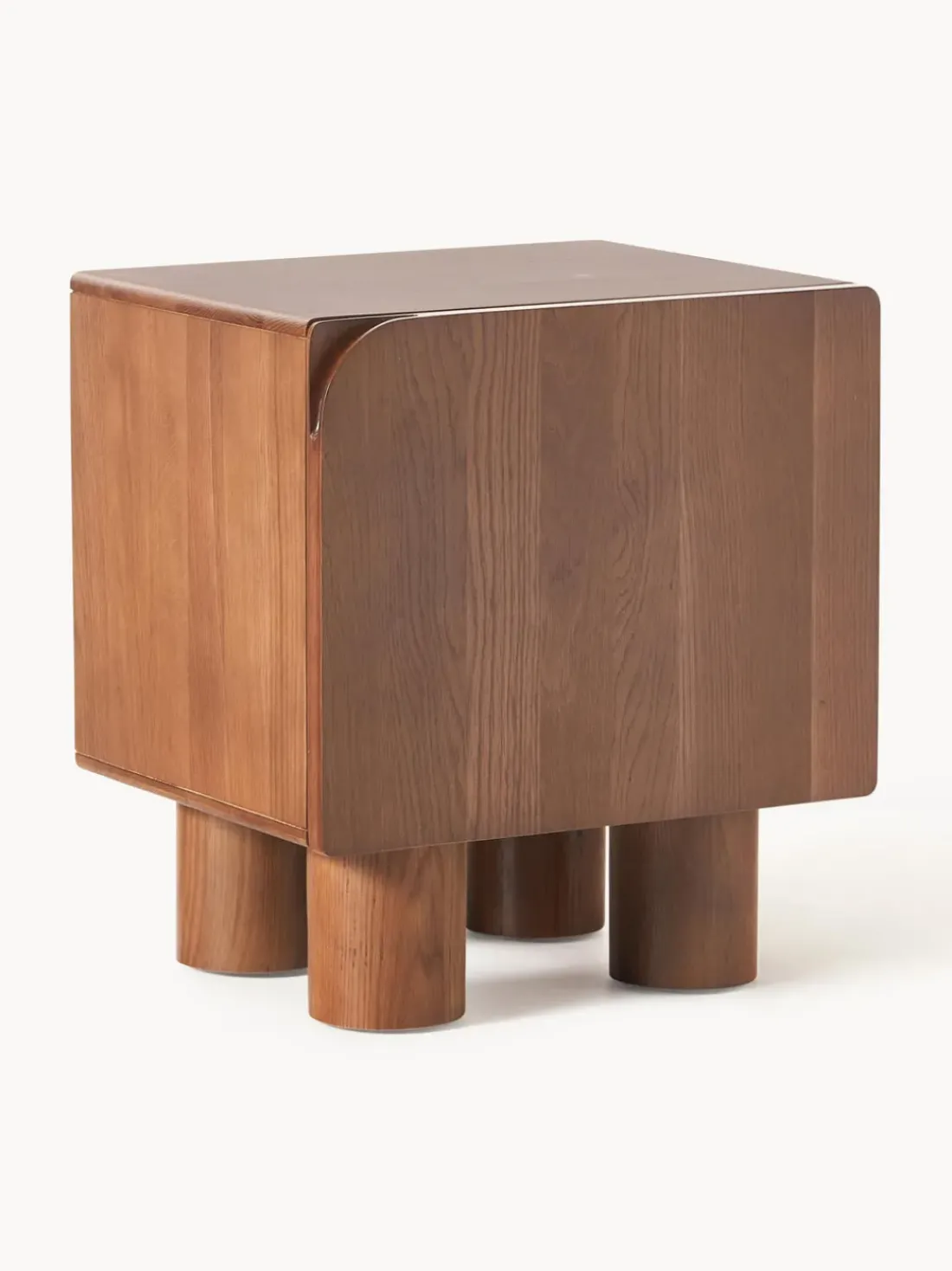 Mesita de noche de madera de roble Cadi