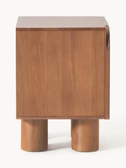 Mesita de noche de madera de roble Cadi