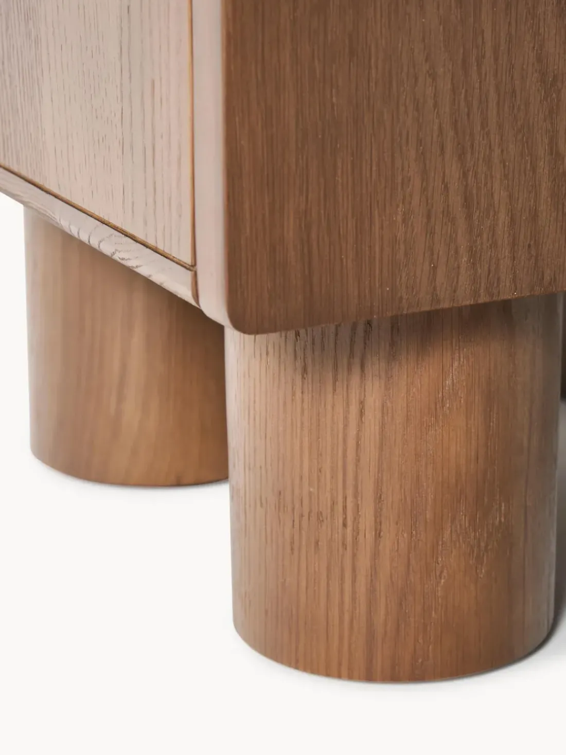 Mesita de noche de madera de roble Cadi