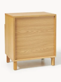 Mesita de noche de madera de roble Beyla