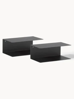 Mesitas de noche de pared de metal Neptun, 2 uds.