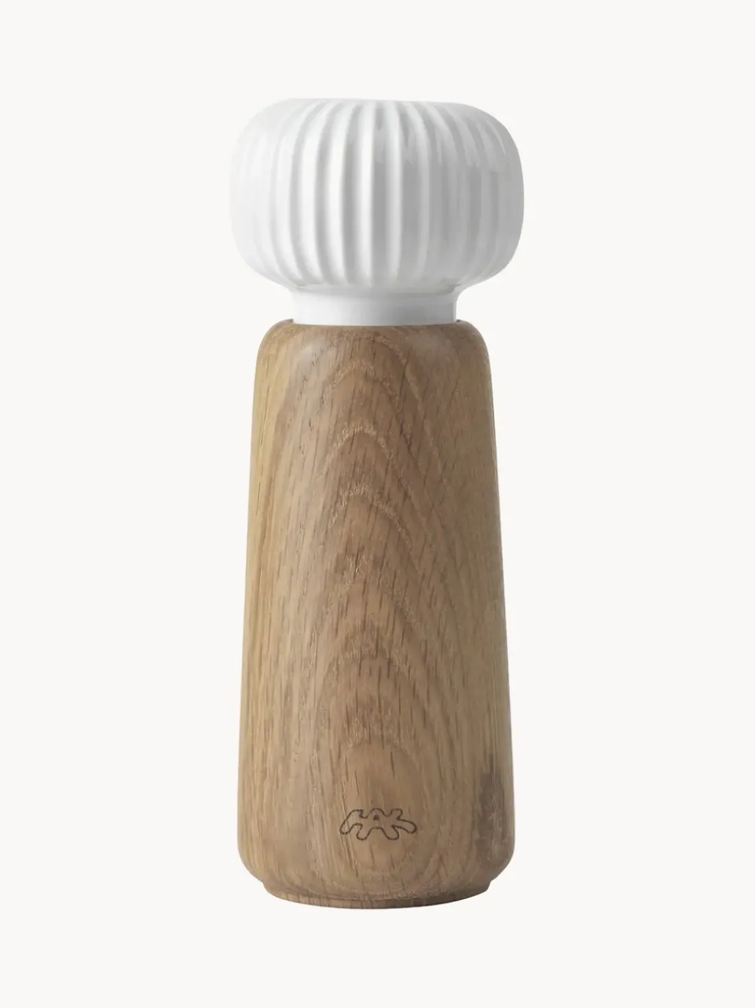 Molinillo de especias de madera de roble hecho a mano Hammershøi
