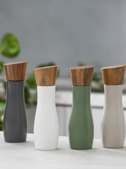 Molinillo de sal y pimienta con tapadera de madera de acacia Essentials, 2 uds.