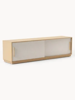 Mueble TV de madera con frente tapizado Wisp