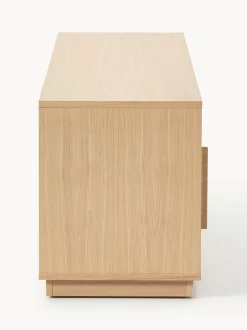 Mueble TV de madera con frente tapizado Wisp