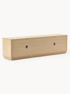 Mueble TV de madera con frente tapizado Wisp