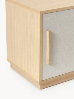 Mueble TV de madera con frente tapizado Wisp