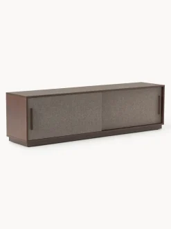 Mueble TV de madera con frente tapizado Wisp