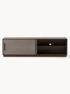 Mueble TV de madera con frente tapizado Wisp