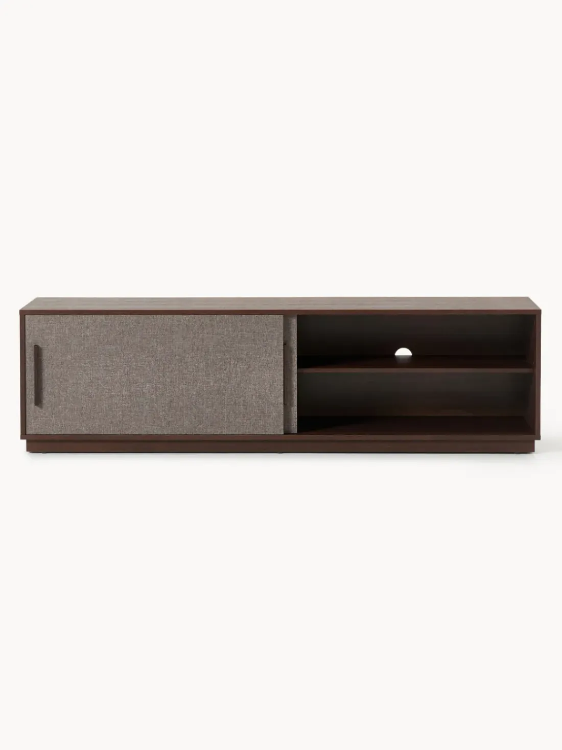 Mueble TV de madera con frente tapizado Wisp
